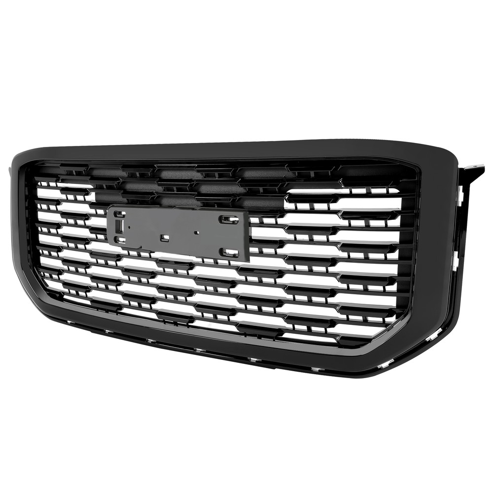 For GMC Yukon Denali Style 2015-2020 22936421 Front Upper Grille Gloss Black ABS
