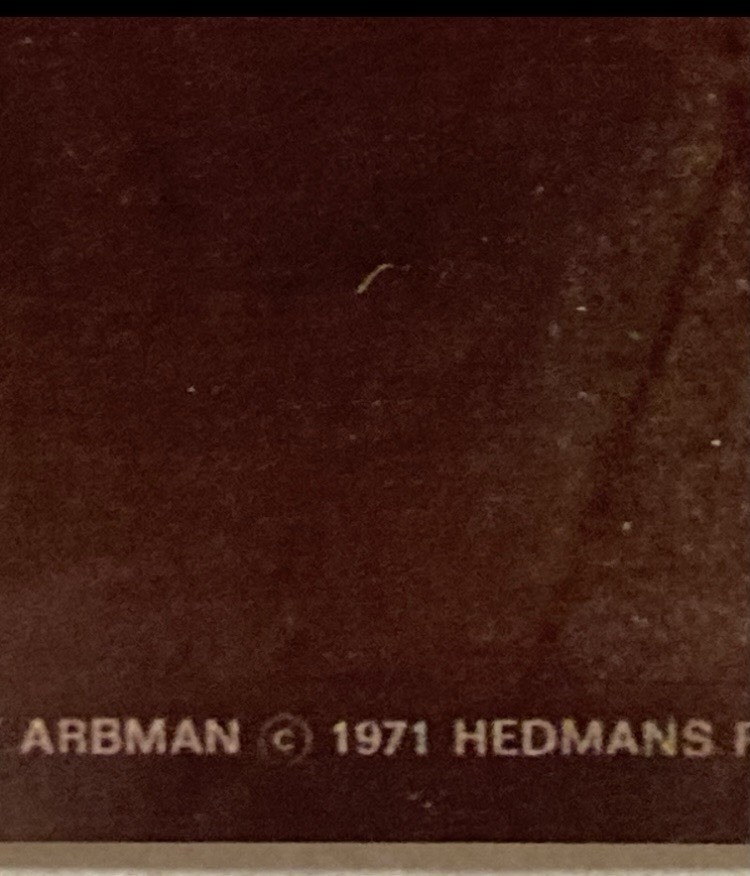 Flushed 1971 Poster Scandecor Uppsala Sweden