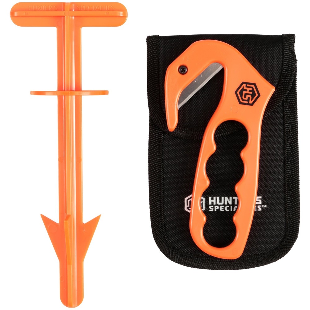 Butt Hook Combo Field Dressing Accessories - 5.7-inch Blaze