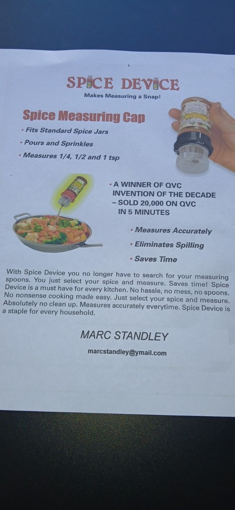The Original SPICE DEVICE spice measuring cap