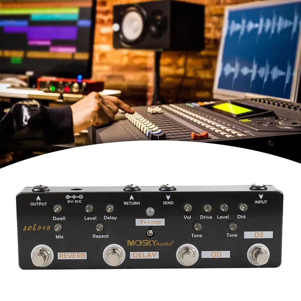Multi Effect Pedal Music Instrument Accessory 5 in 1