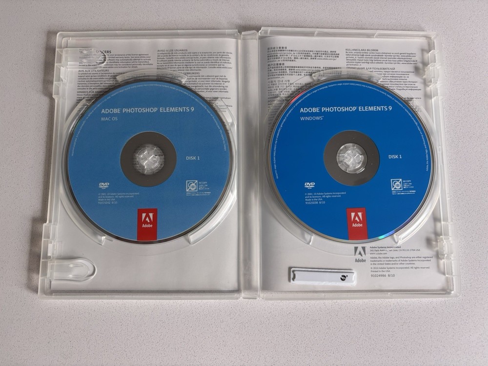 Adobe Photoshop Elements 9 (Mac/Win) Complete with Serial Number - Please READ