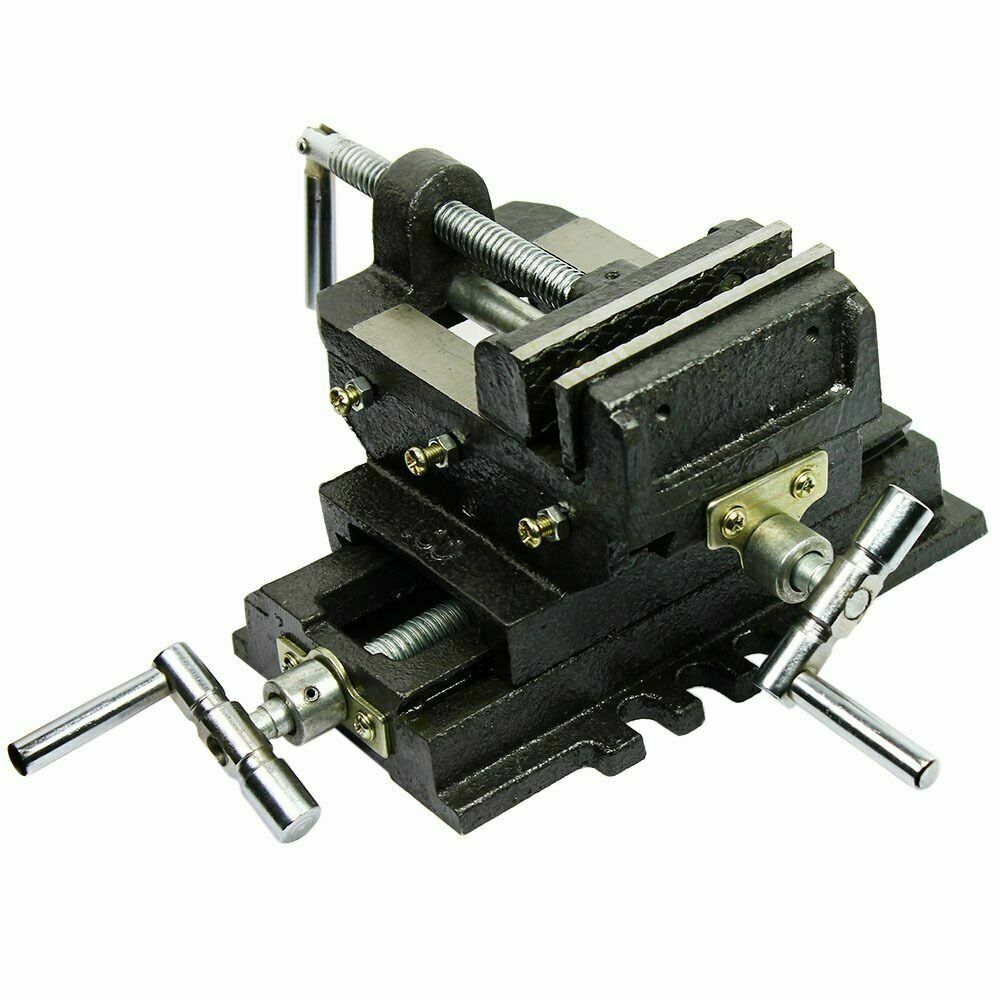 Cross Slide Vise 4" inch Wide Drill Press X - Y Clamp Milling Heavy Duty 2 Way