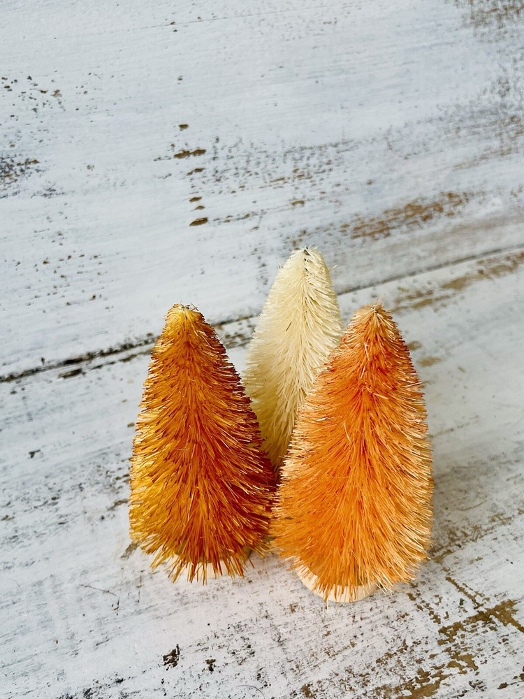 Multicolored Bottle Brush Fall Tree Set