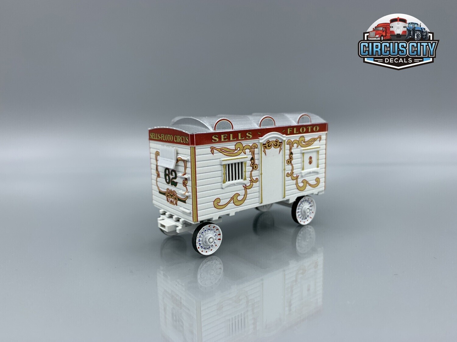 Sells-Floto Circus #62/Benzini Ticket Wagon Kit HO Scale
