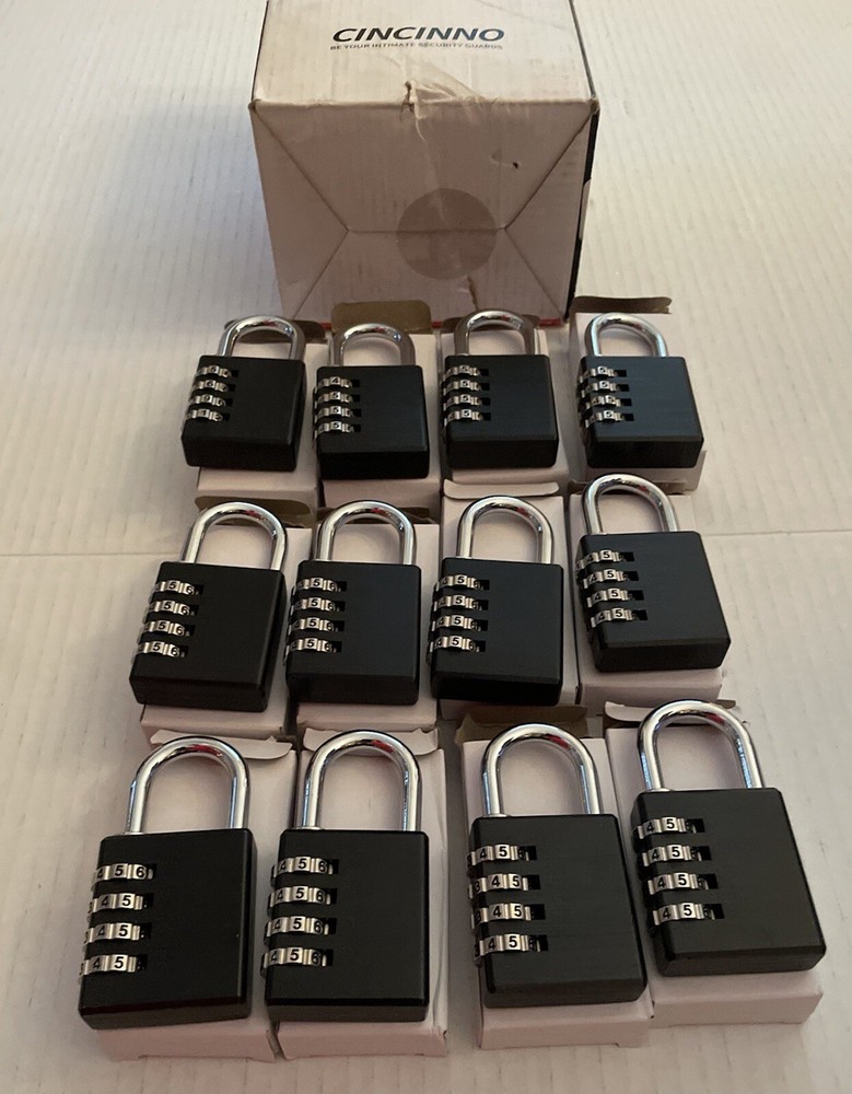 Combination Padlock 12-Pack