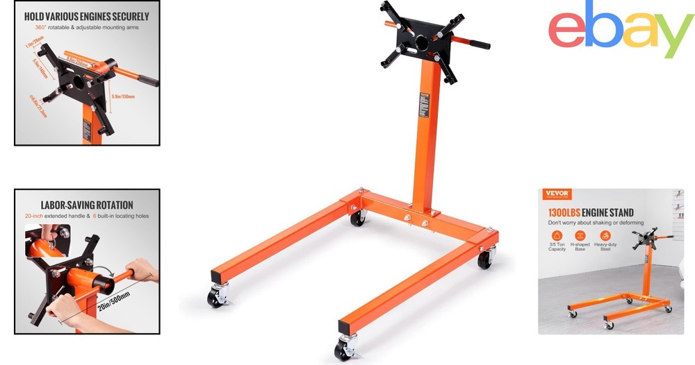Professional Engine Dolly with Universal Wheels for Easy Mobility and Stability