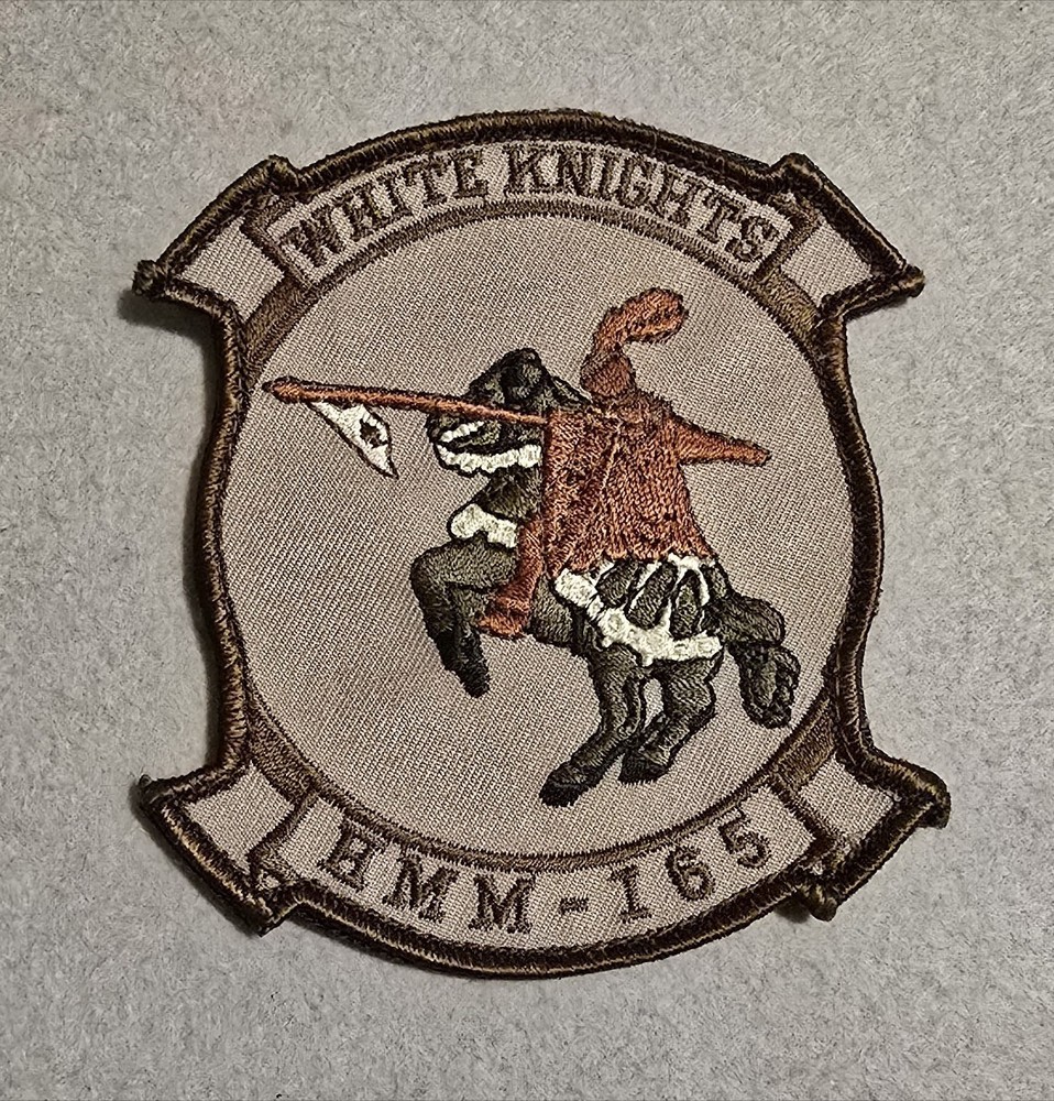 Marine Corps HMM-165 Patch - Hook & Loop - 3 3/4" x 4 1/4"