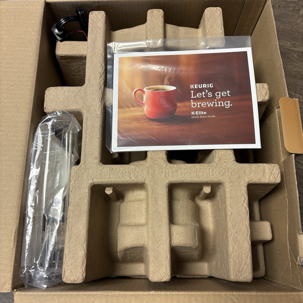 Keurig K Elite Single Serve Coffee Maker Temperature Control - Brushed Slate