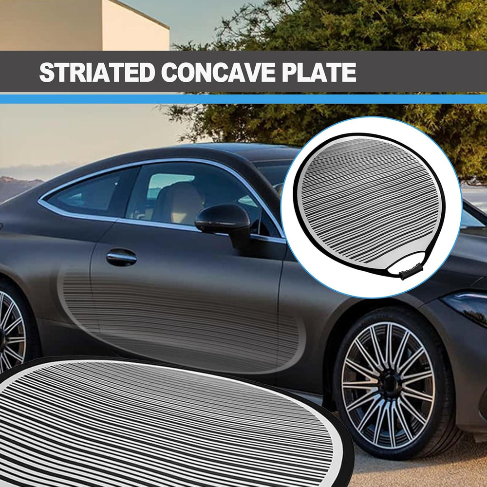 Car Dent Detection Board - Circular Striped Flexible Foldable Lined Light Reflec