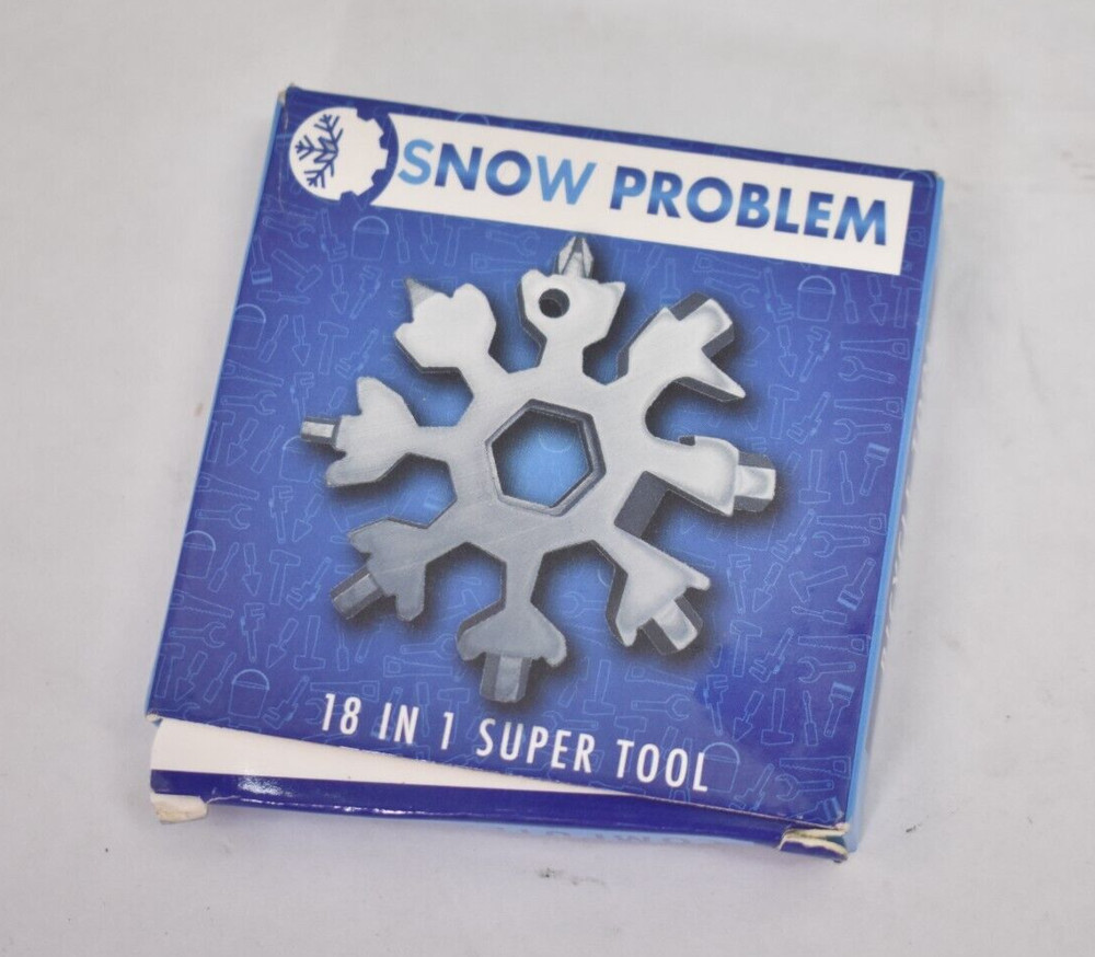 HomeRun 18 In 1 Multitool Snow Problem Snowflake Design Chrome Finish Unit