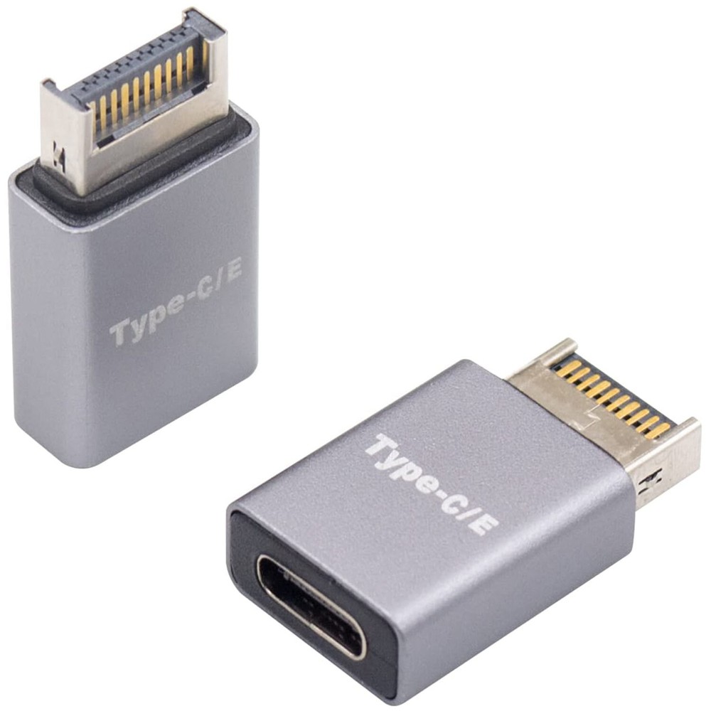 USB 3.1 Type E Male Front Panel Header to C 3.1 Female Data Converter Adapter