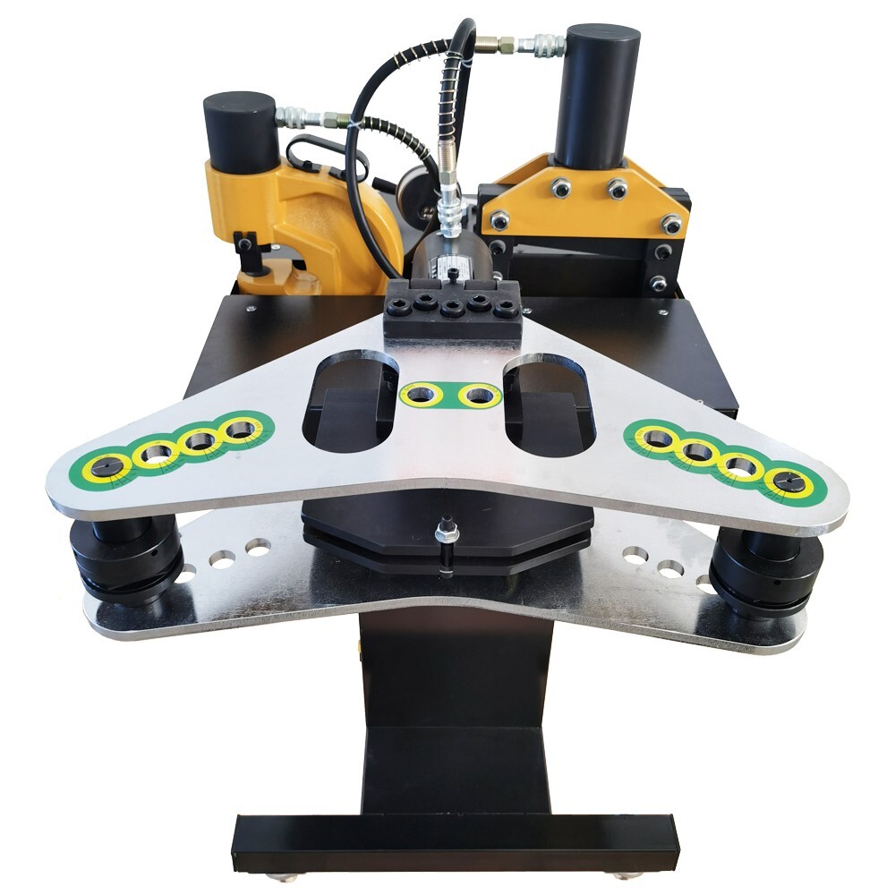 110V Electric 4-in-1 Busbar Cutting Punching Flat/Vertical Bending Processor
