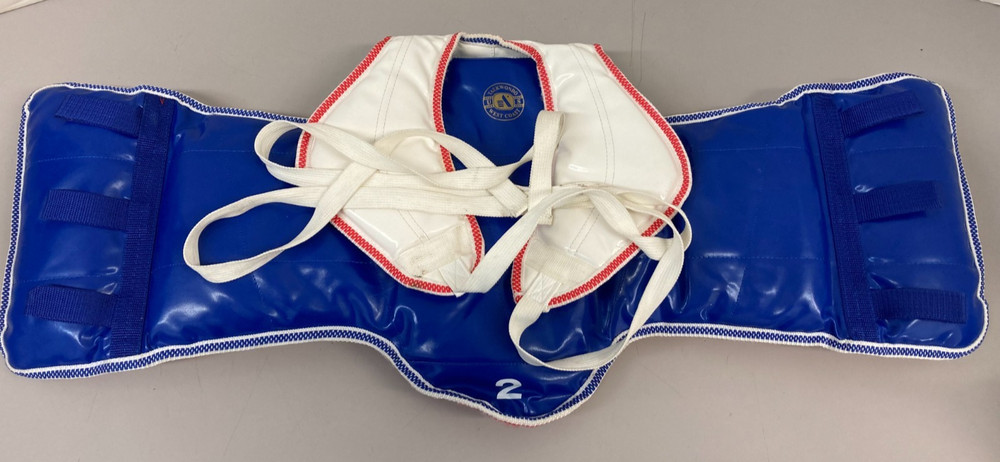 Solid Reversible Olympic Style Taekwondo Chest Guard Protector Size # 2