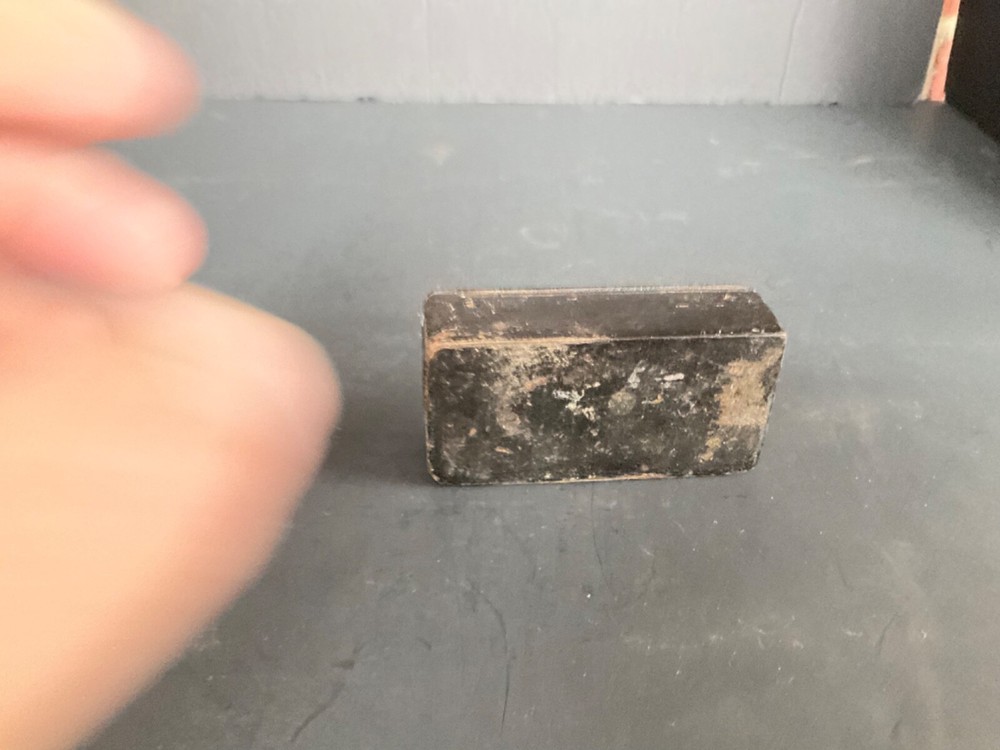 Antique Circa 1800's Lacquerware Paper Mache Snuff Box