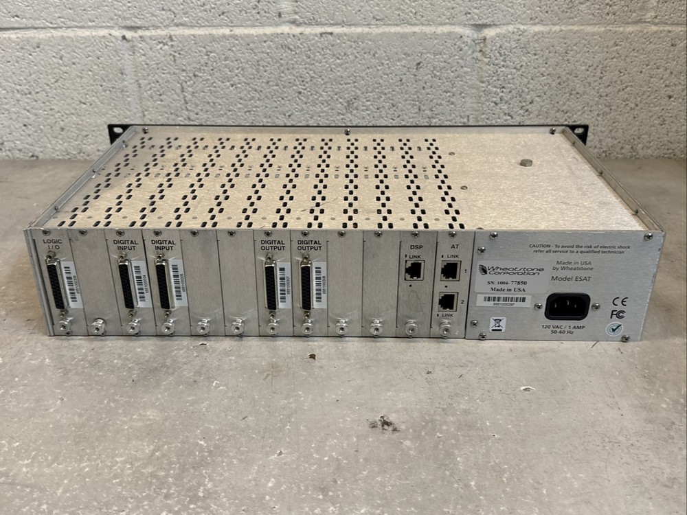 Wheatstone E Series Satellite Cage with Analog Input + Logic I/O Cards