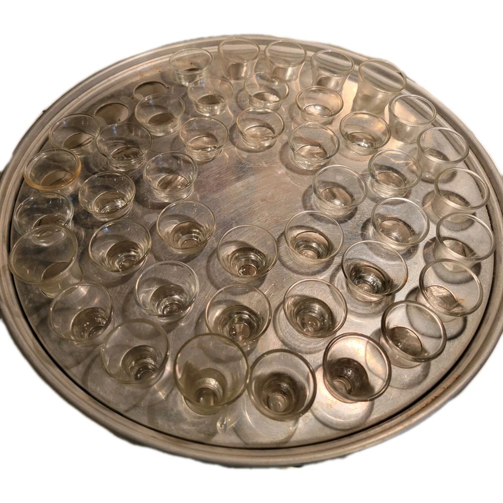 (2) Thomas Communion Service Co. trays + 2 Plates