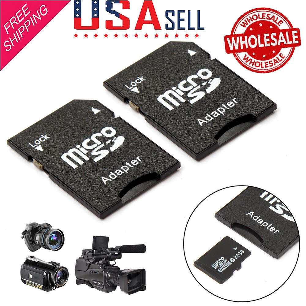 WHSLE Micro SD Adapter TransFlash TF To SD SDHC Memory Card Adapter Converter US