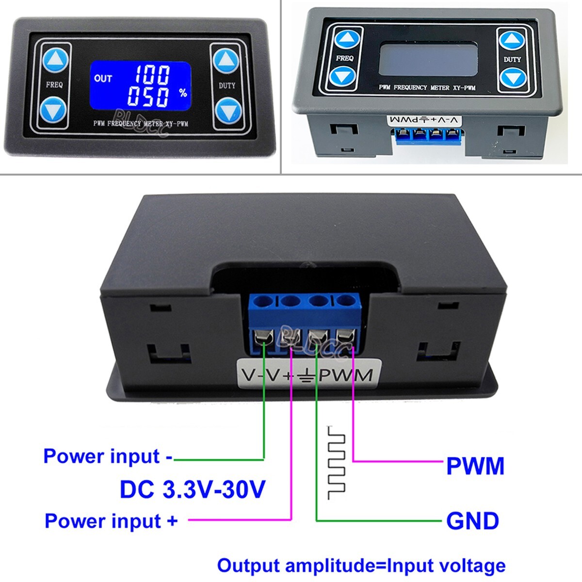 High Flow DC 12V 60W Brushless Engine Cooling Water Pump W/ PWM Signal Generator