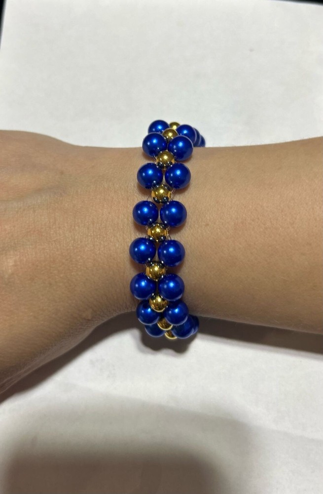 Handmade beautiful unique beaded Elastic bracelet