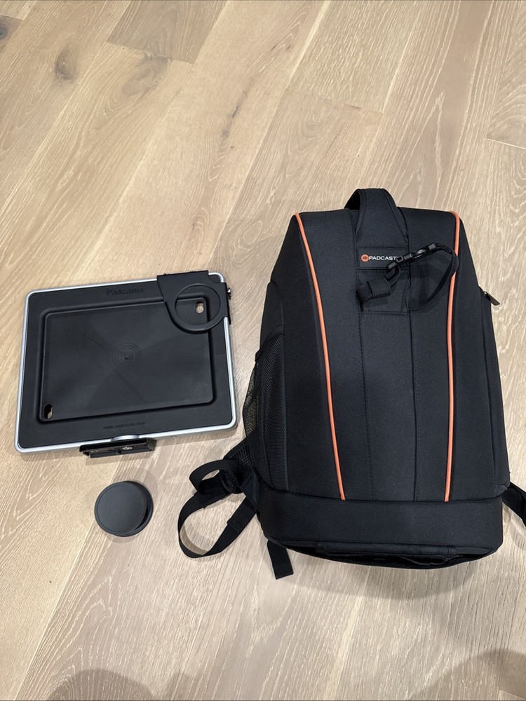 Padcaster Case Items - iPad Case Holder, Macro Wide Angle Lens And Backpack.