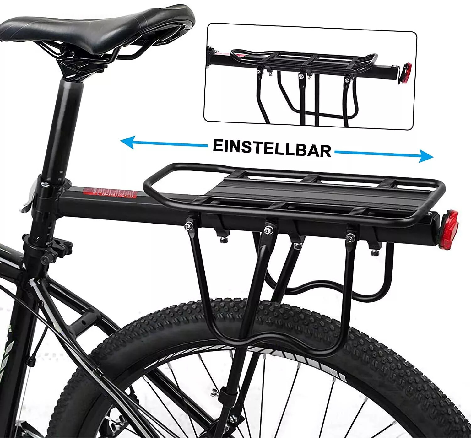Bike Rear Cargo Rack Luggage Carrier Pannier Bicycle Alloy Fender Mountain Bike