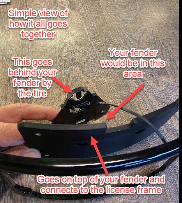 2024 Touring 2023 CVO Road Glide Street Glide rear license plate bracket V4