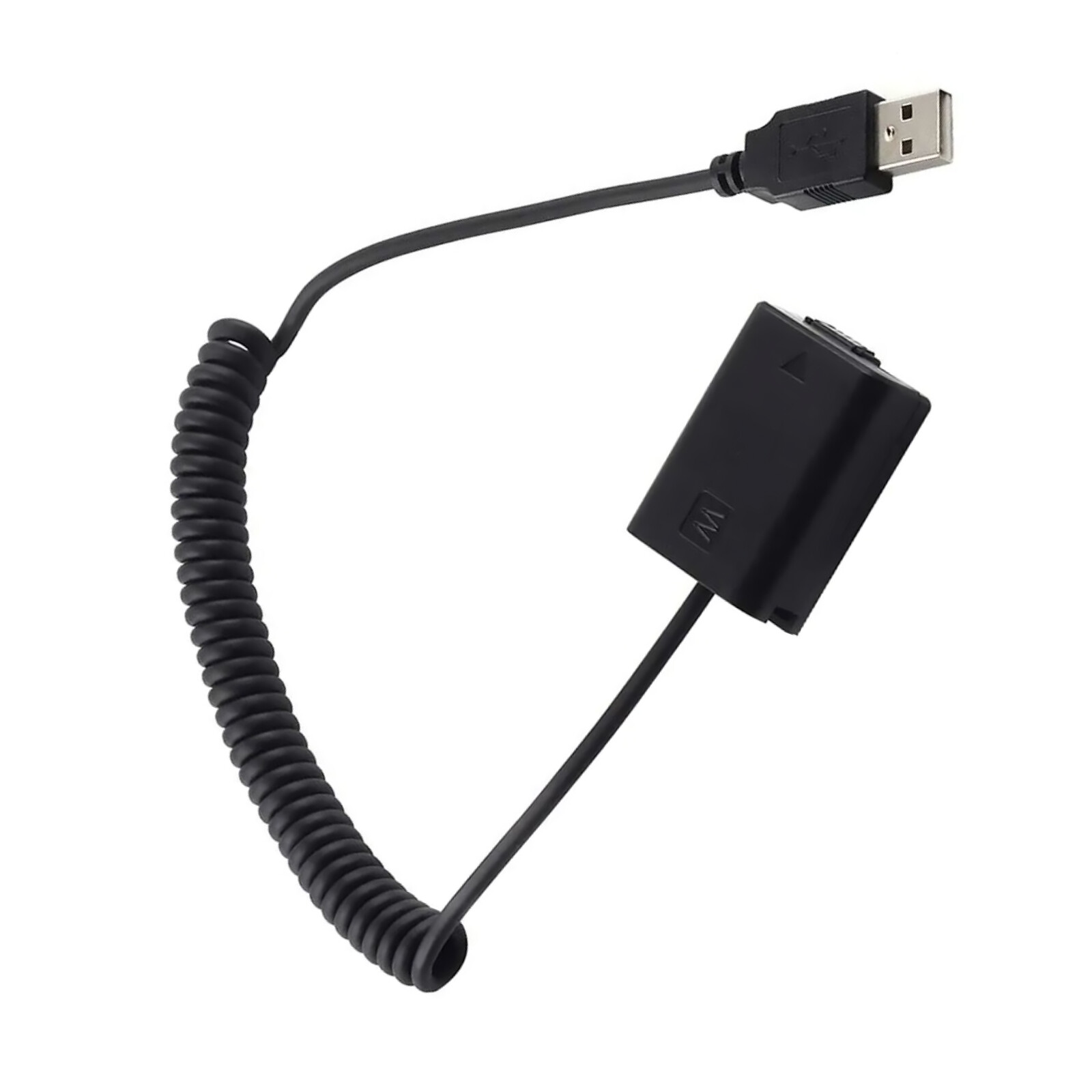 NP-FW50 Dummy Battery Adapter USB Cable for Sony A7 A7R2 A6500 A6400 Power Bank