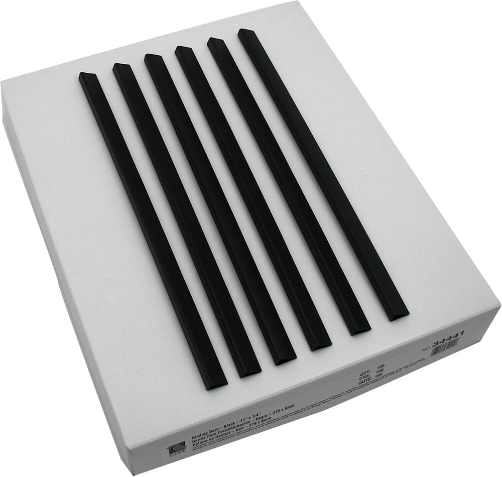 Binding Bars Only, 40-Sheet Capacity, Black