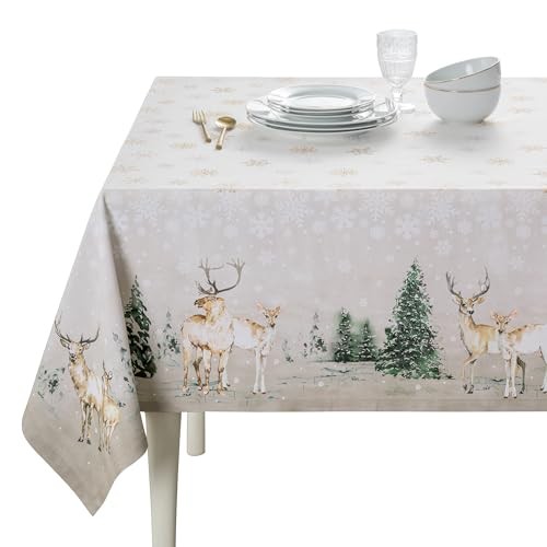 Table Cloth Rectangle Table 100% Cotton 60 x 90 Inches Fall Tablecloth