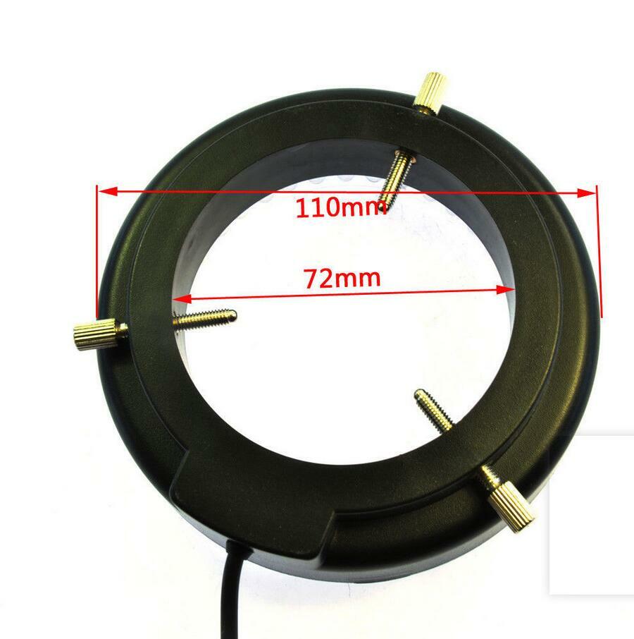 72 mm LED annular light source for stereo microscope brightness adjustable