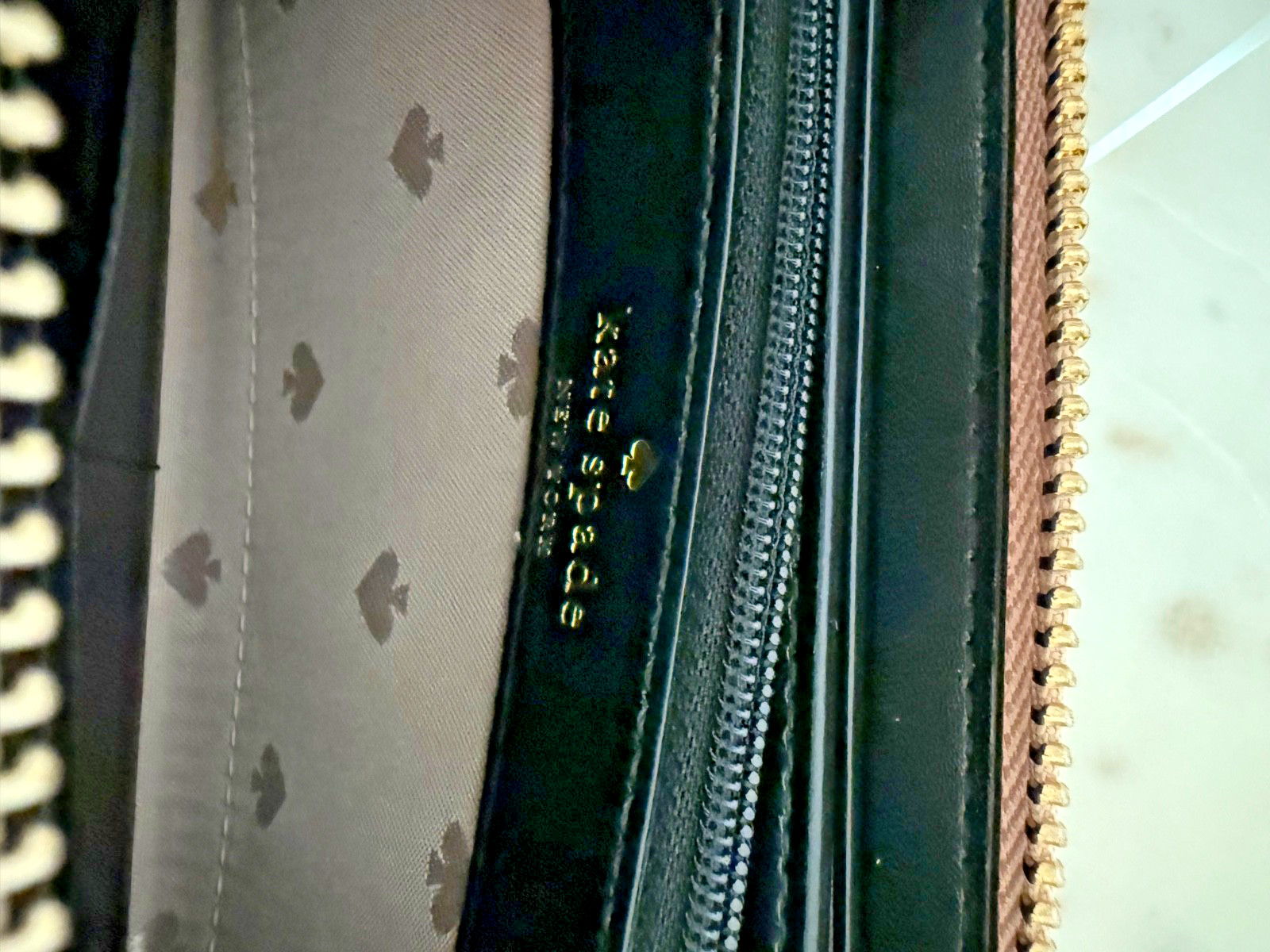 Kate Spade X Disney Minnie Mouse Wallet, applying her lipstick, A+dorable :-) !!