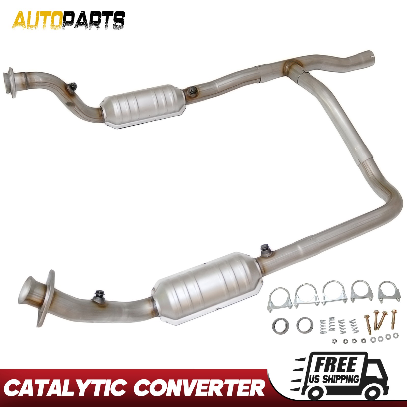 2Pcs Catalytic Converter for Dodge Ram 1500 2004-2005 V8 5.7L GAS Left & Right