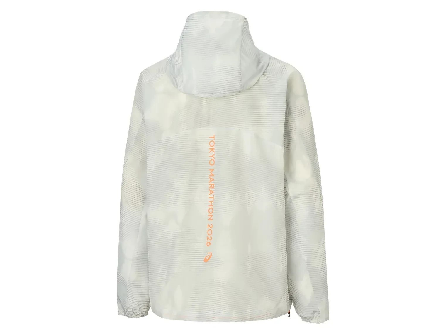 ASICS TOKYO MARATHON 2026 Limited Fade JACKET Brilliant White NEW USA SHIPPER!!!