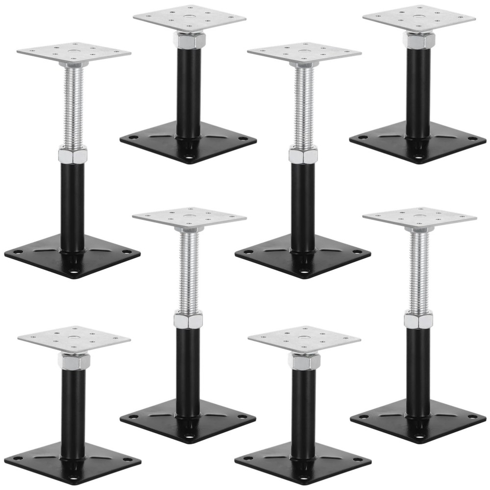 8 PCS Heavy Duty Adjustable Floor Jacks for Deck & Patio Support