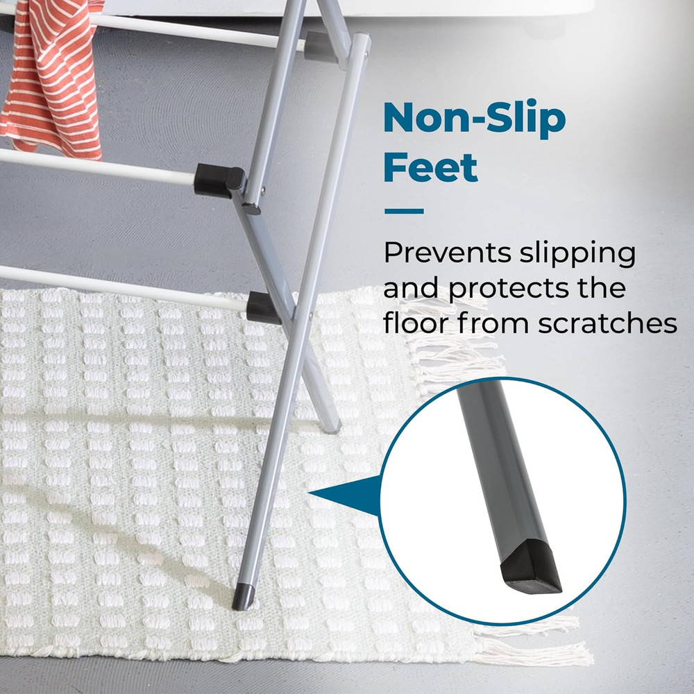 Collapsible Clothes Drying Rack – Durable, Space-Saving Laundry & Towel Rack,...