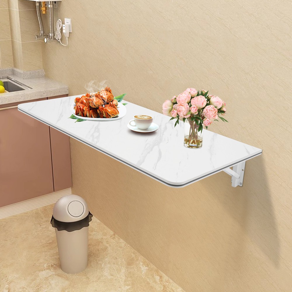 80x40cm white Wall-mounted Folding Table suitable for multiple scenarios