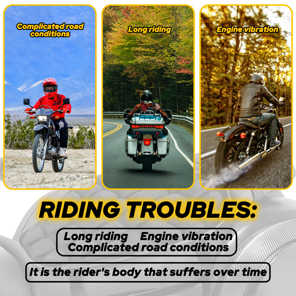 Rider Passenger Seat Cushion Seat Cover Seat Pad For Harley Touring Black OXILAM