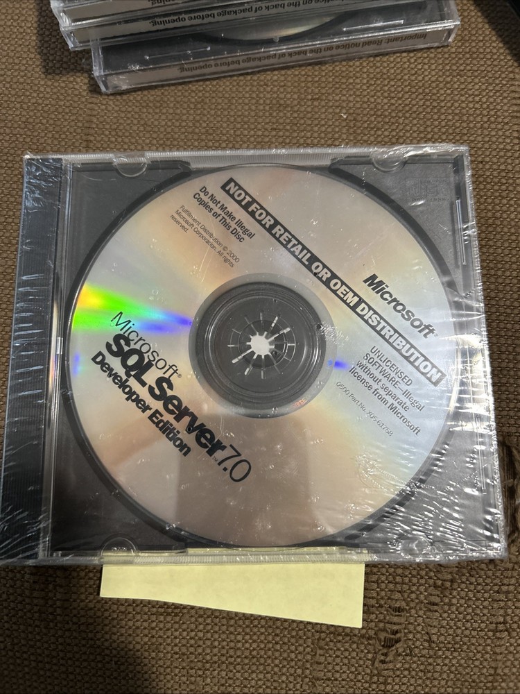 Microsoft SQL 7.0 Developers Addition With Key