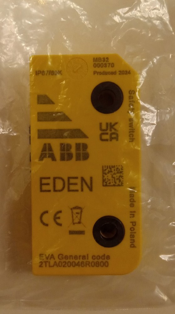 ABB EDEN 2TLA020046R0800 EVA GENERAL CODE DOOR SAFETY SWITCH/ SENSOR