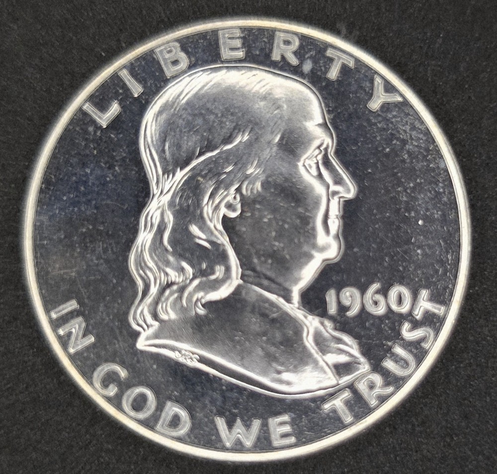 1960  Franklin Silver Half Dollar Mint Proof (Raw Coin) (111)