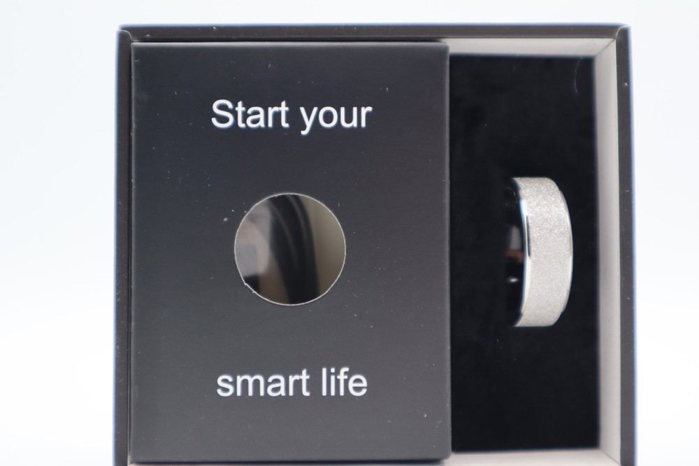 Silver smart ring size 11