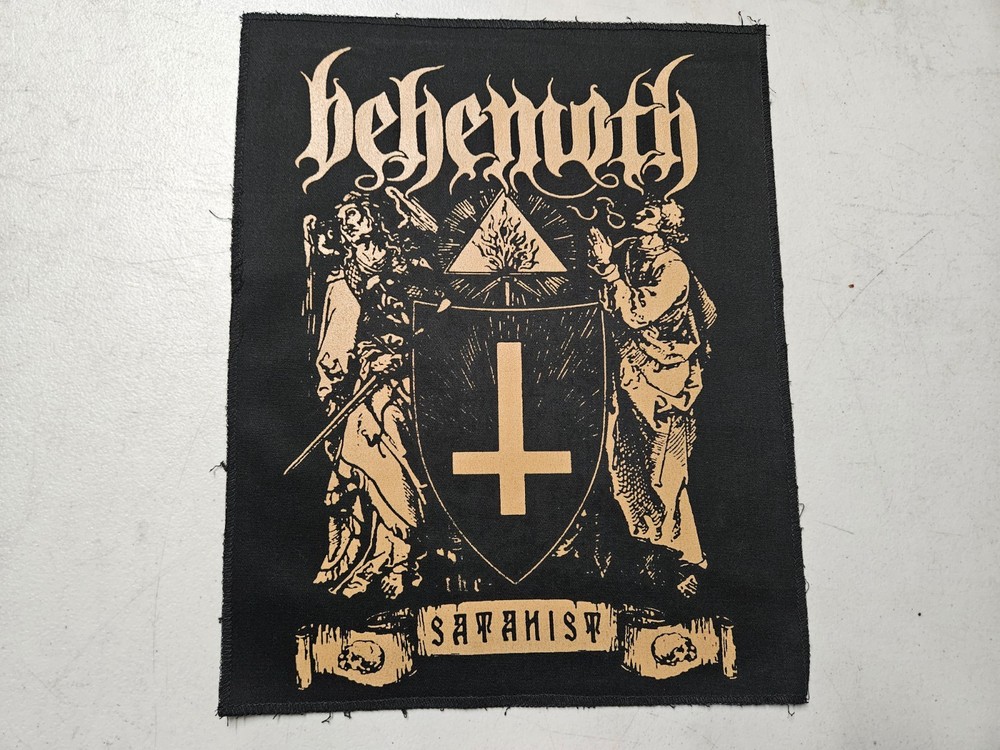 BEHEMOTH, CANVAS SCREEN PRINTED LARGE BACK PATCH