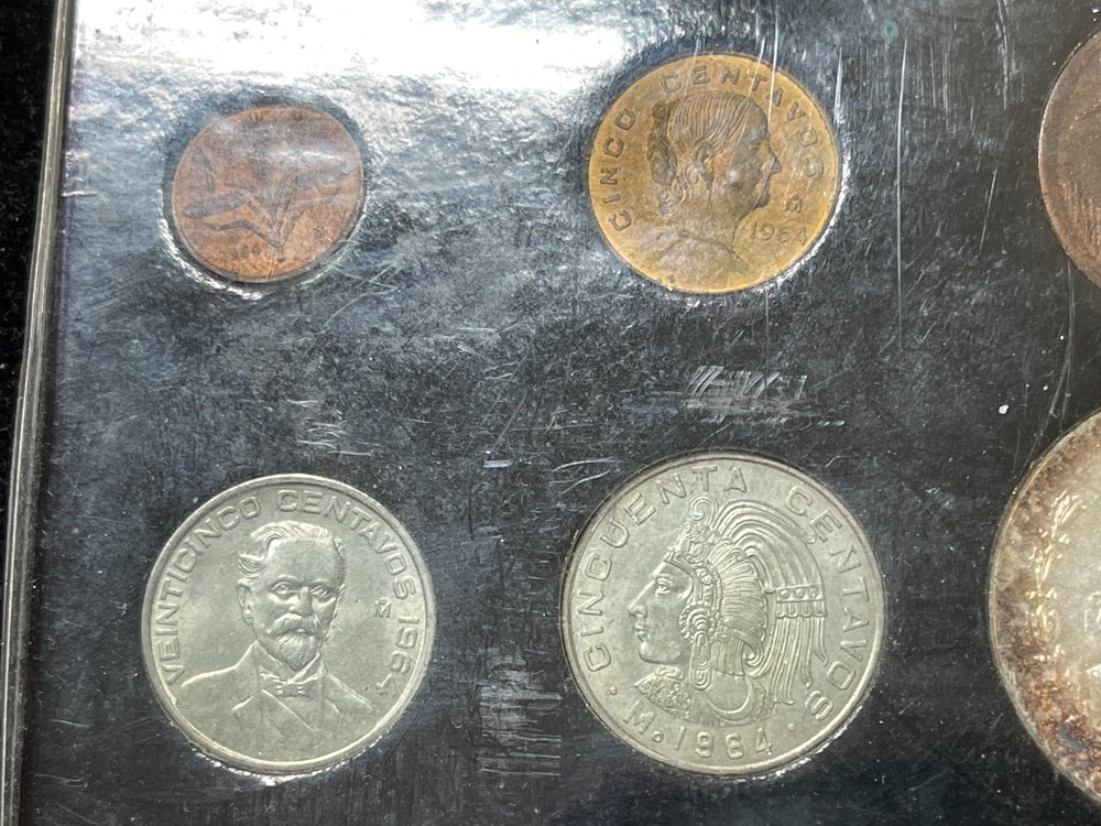 1964 Mexico 6 Coins Mint Set