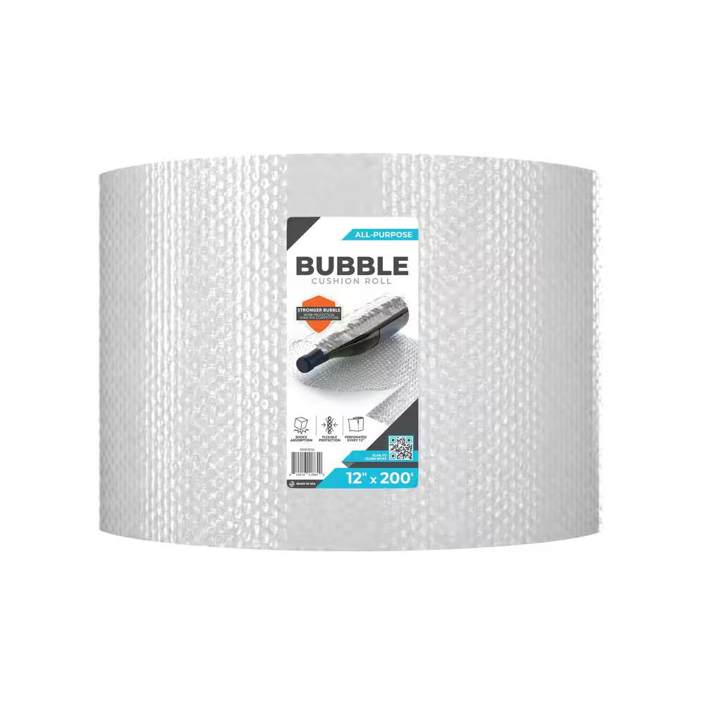 12 In. X 200 Ft. Clear Bubble Cushion (2-Pack)