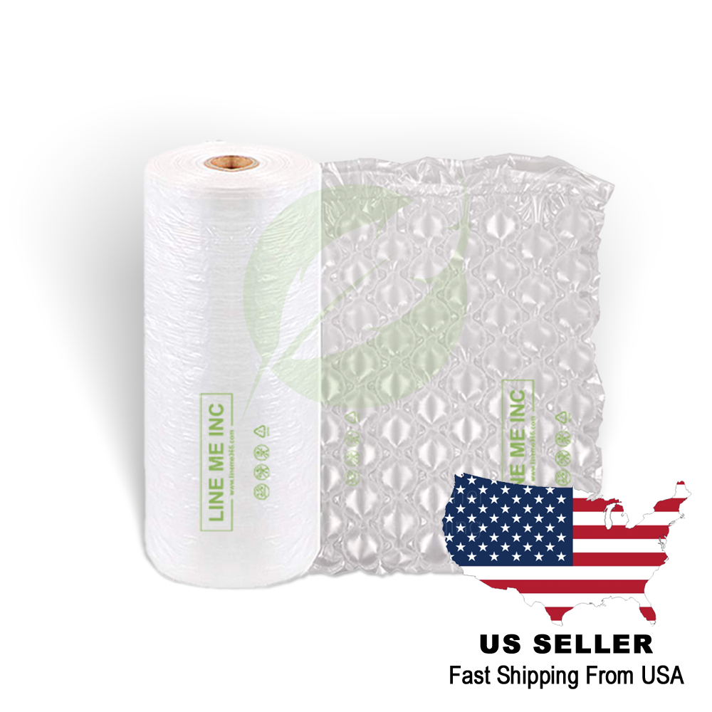 LINEME Air Cushion Air Pillow Filler Bag for packaging 6000pcs 1969ft Roll 8x4