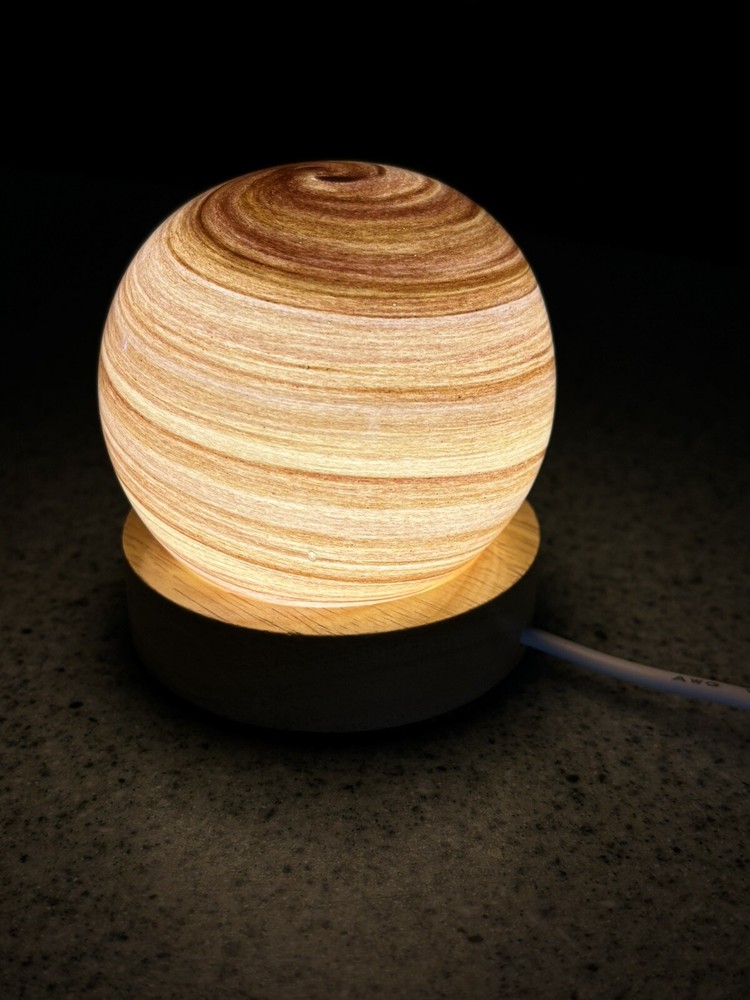 Bedside Planet Design Glass Nightlight USB NEW!