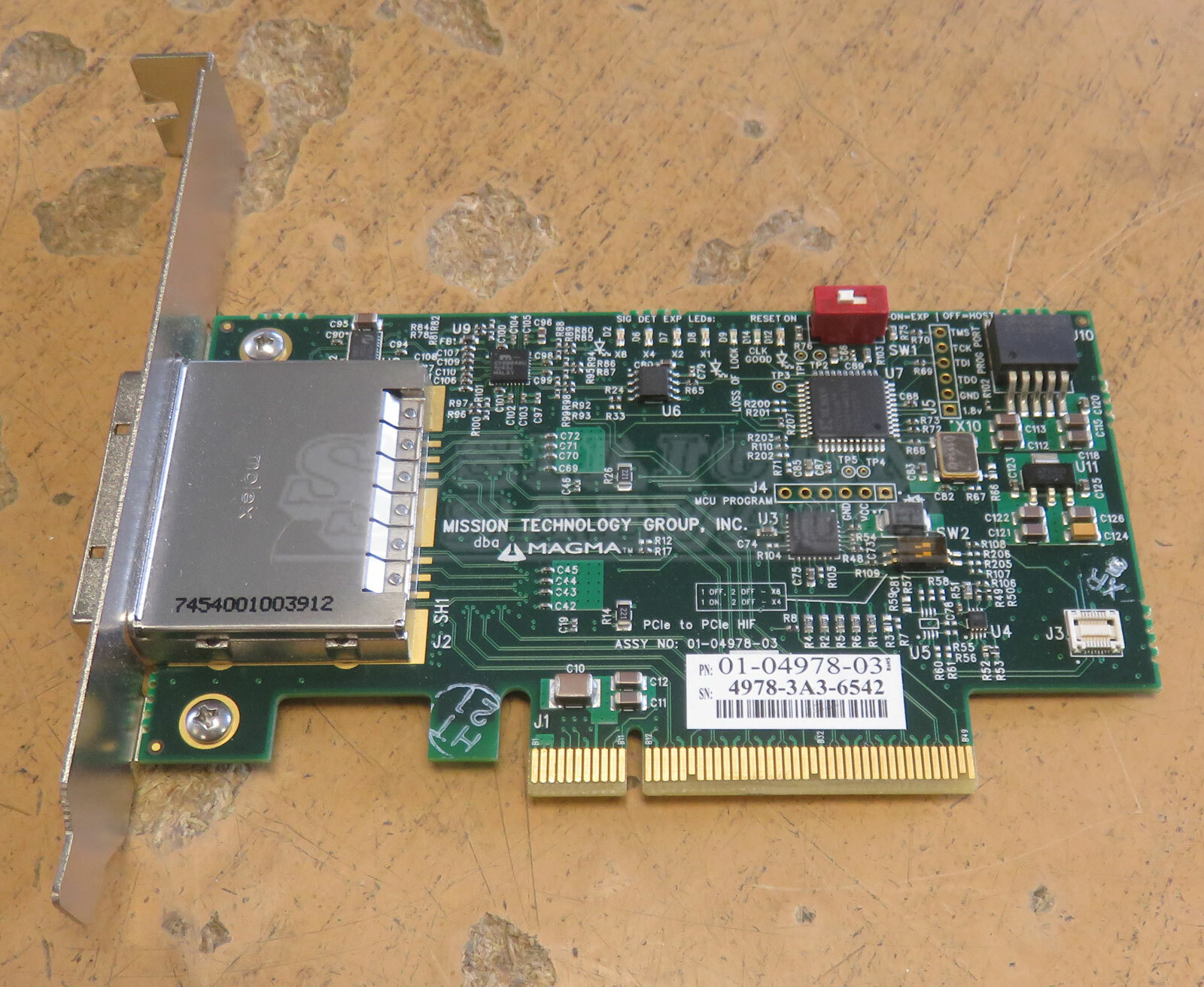 Magma Expansion System PCIe x8 Host Interface Card 01-04978-03 for ExpressBox