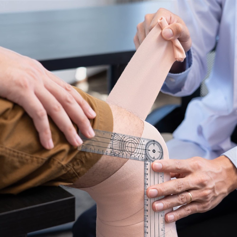 Plastic Goniometer Quick Angle Protractor Clear Angle Finder Angle Ruler With 7