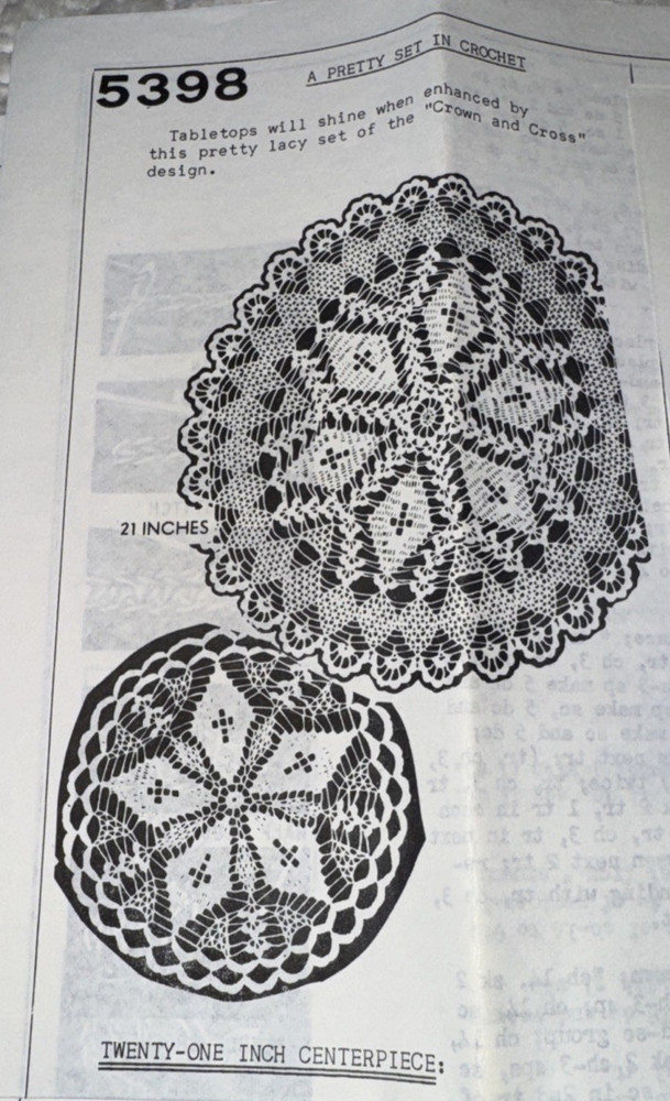 Choice Vintage Mail Order Crochet Original Patterns
